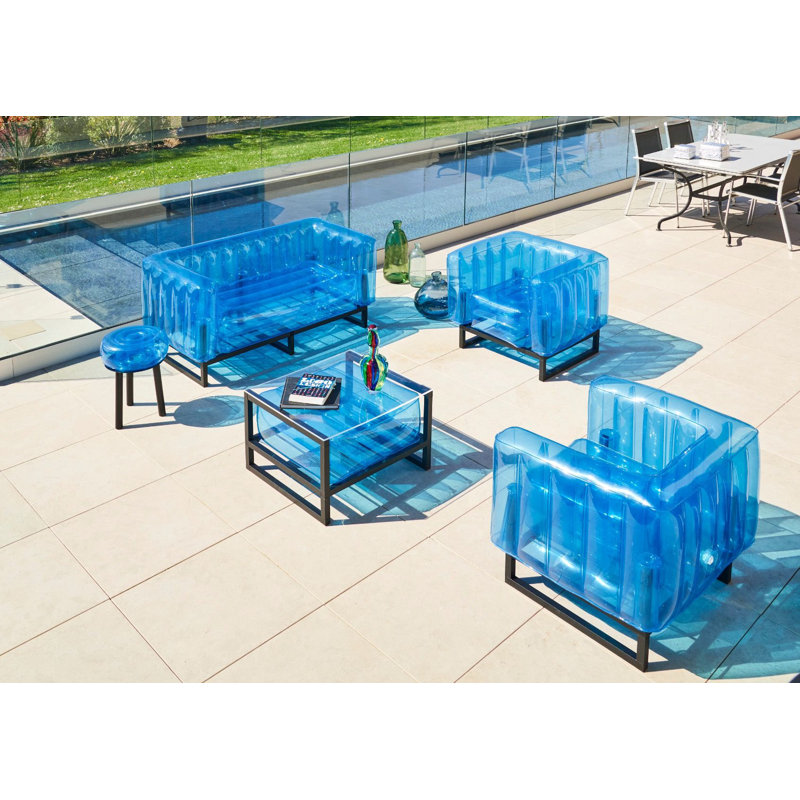 Mojow Yomi Outdoor Metal Patio Sofa Perigold